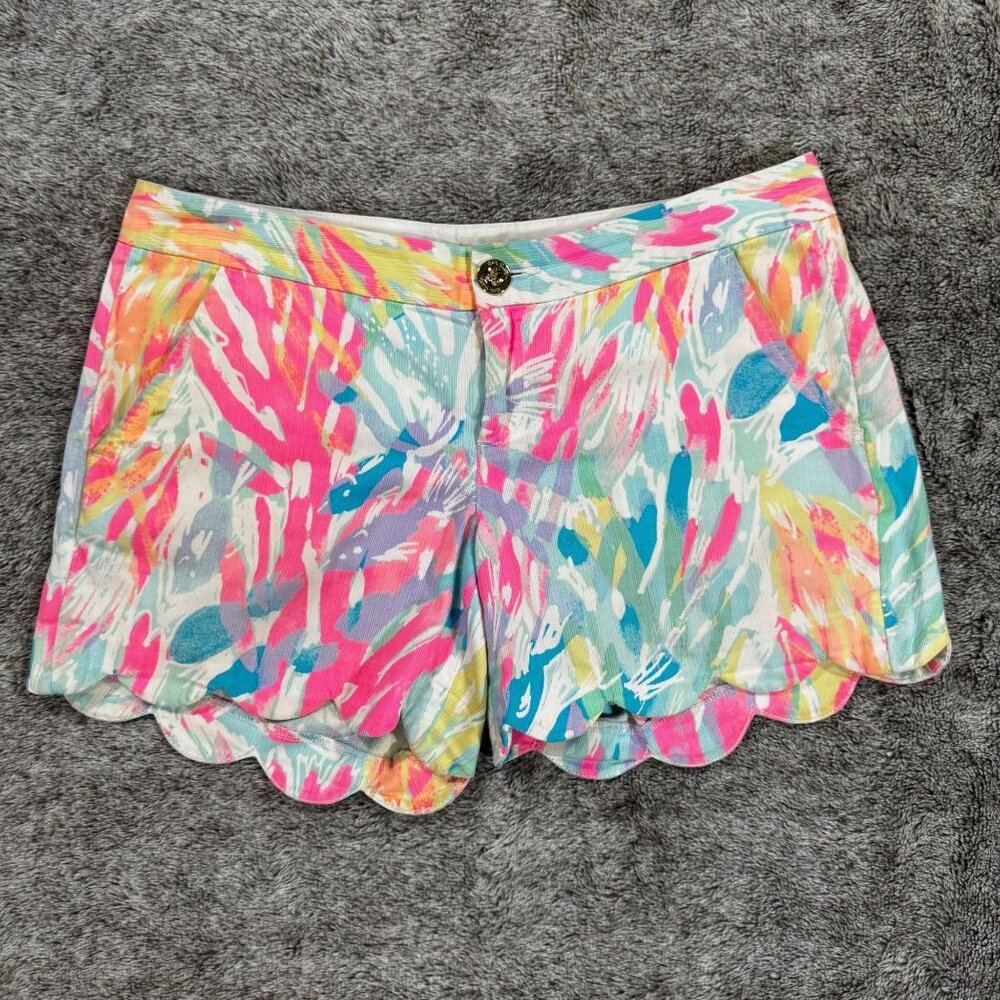 Lilly Pulitzer The Buttercup Short 5" Inseam Sz 2 Sparkling Sands